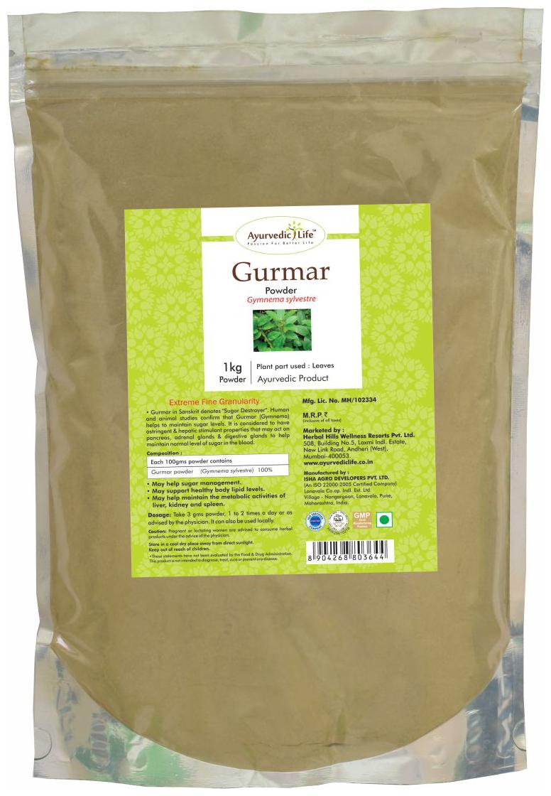 

Ayurvedic Life Gurmar Powder - 1 kg Value Pack