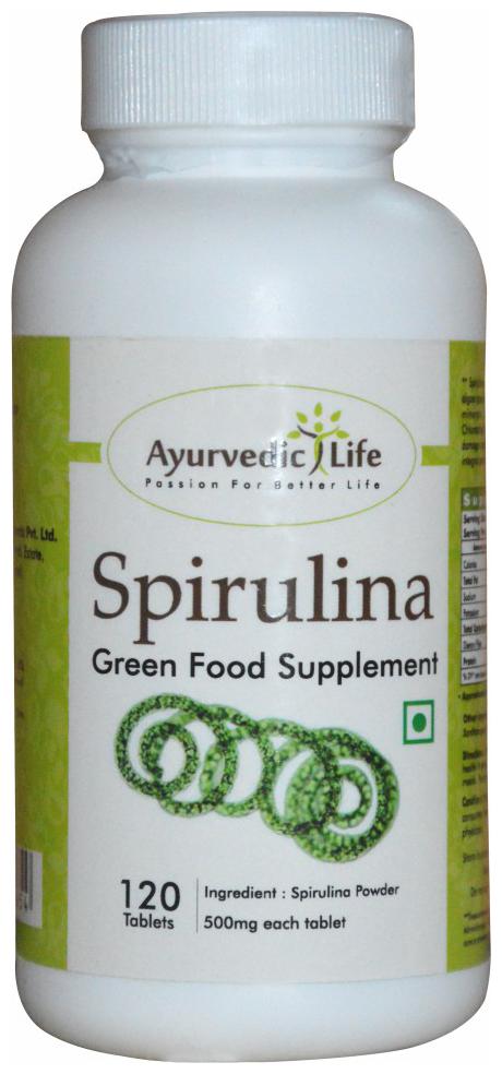 

Ayurvedic Life Spirulina 120 Tablets