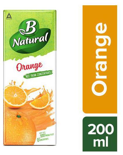 

B Natural Juice - Orange 200 ml