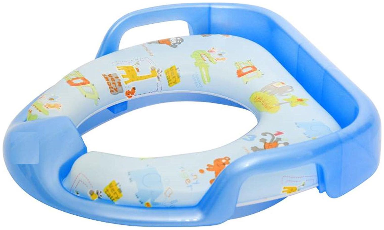 Baby Corn Soft Cushion Comfortable Potty Trainer Seat For Potty Training Seat With Support Handles For Kids by Sharma Enterprises