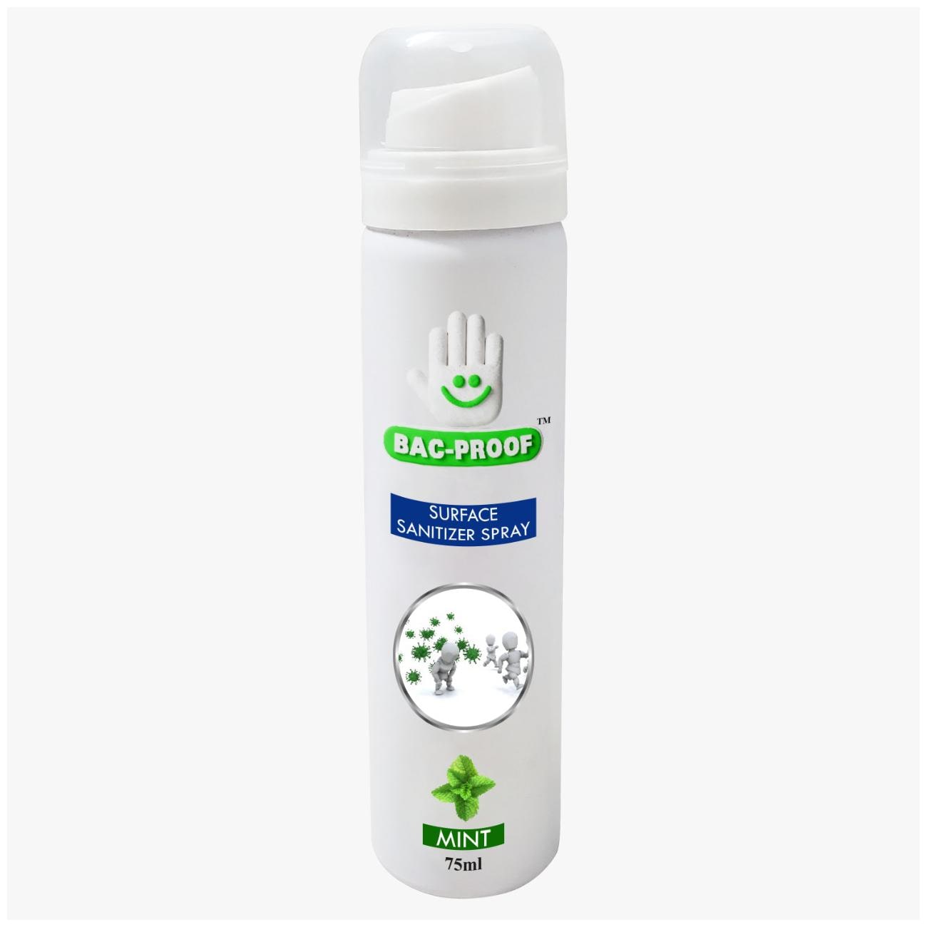 

Bac-Proof Surface Spray Sanitizer With Mint 75 ml