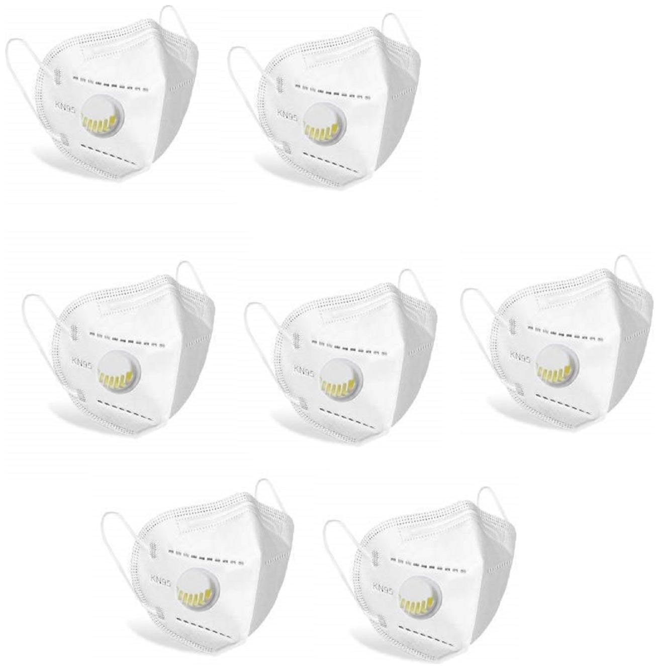 

Backlund Anti Pollution Protection face Mask Respirator with Nosepin 5 Layer Filter Protection against Pollution Dust Germs Anti Virus Breathable Face Mask With Melt Blown Fabric Layer (pack of 7)