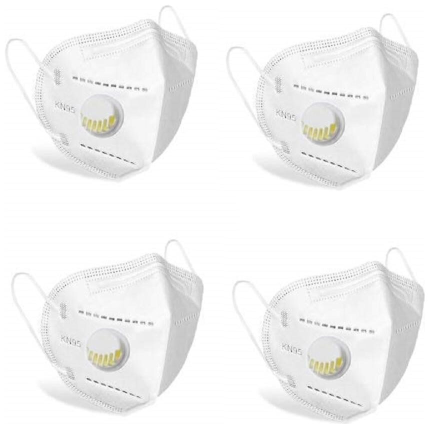 

Backlund Anti Pollution Protection face Mask Respirator with Nosepin 5 Layer Filter Protection against Pollution Dust Germs Anti Virus Breathable Face Mask With Melt Blown Fabric Layer (pack of 4)