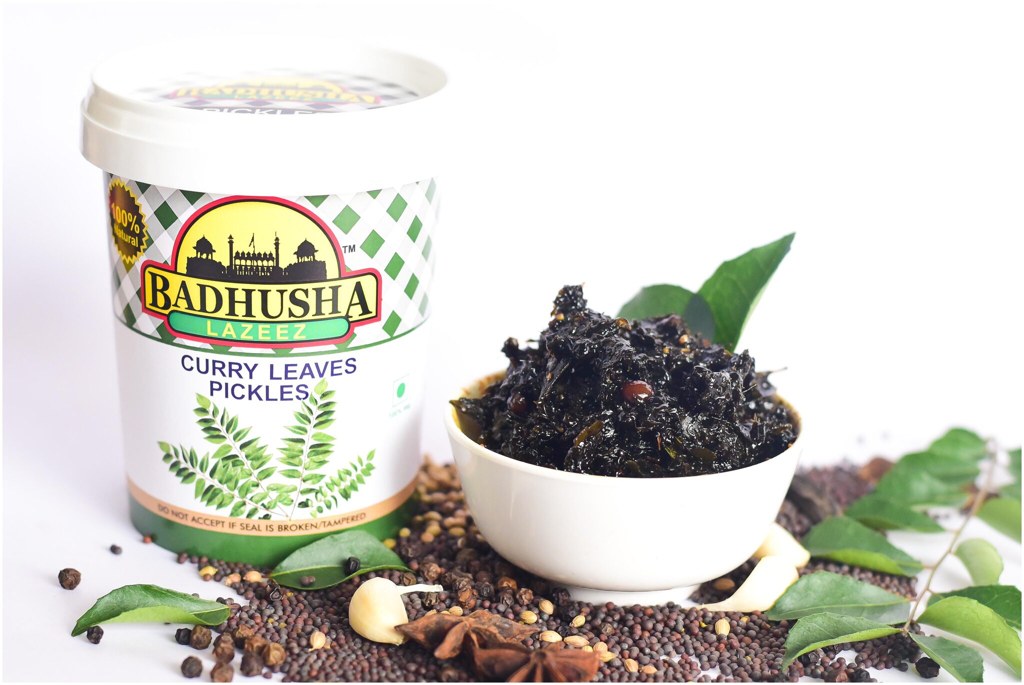 

Badhusha Lazeez Curry Leave Pickles 300 g