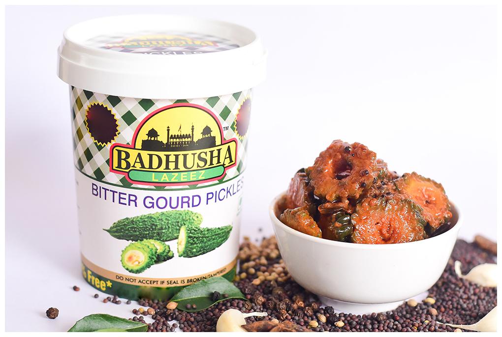 

Badhusha Lazeez Bitter gourd Pickles 400 g