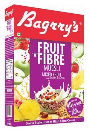 

Bagrry S Fruit N Fibre Muesli - Mixed Fruit 500 g