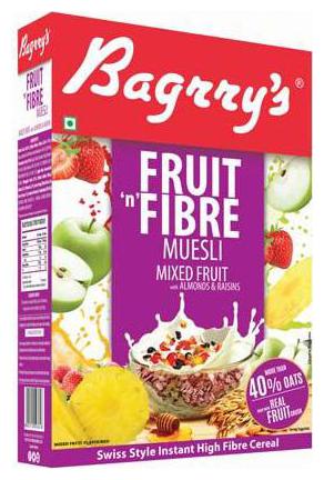 

Bagrry S Fruit N Fibre Muesli - Mixed Fruit 500 g