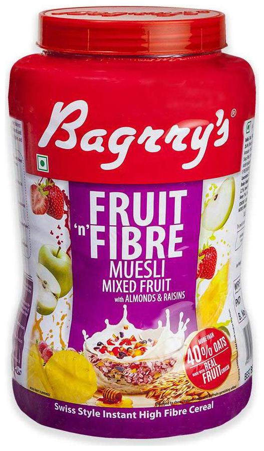 

Bagrrys Fruit N Fibre Muesli - Mixed Fruit 1 kg