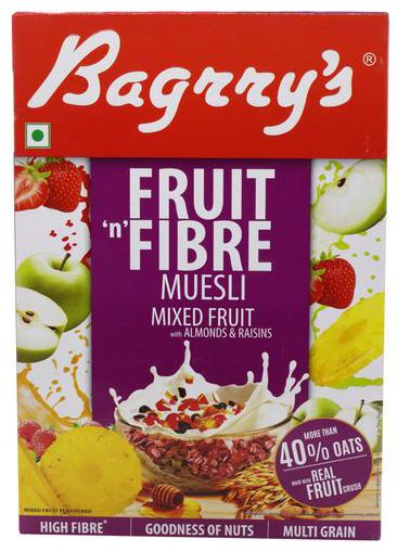 

Bagrrys Fruit N Fibre Muesli - Mixed Fruit 500 g