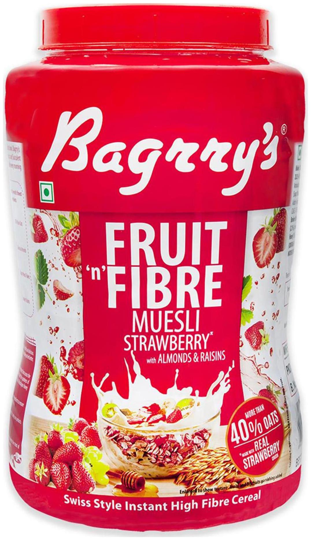 

Bagrrys Fruit N Fibre Muesli - Strawberry 1 kg