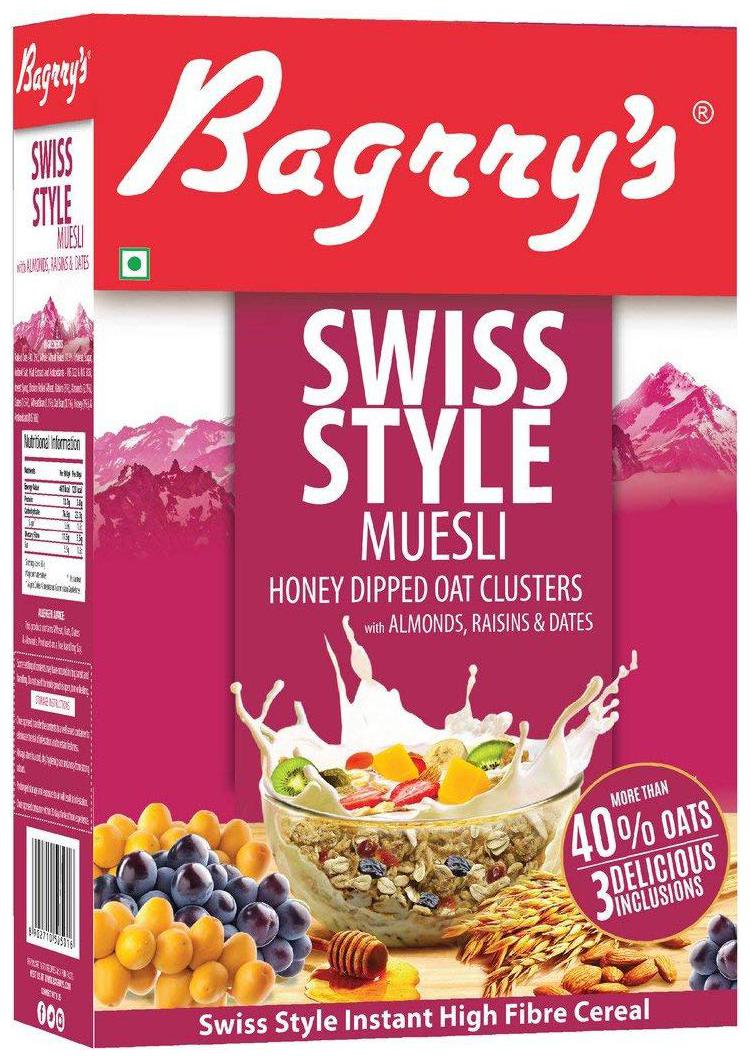 

Bagrrys Muesli - Swiss Style (Almonds Raisins Dates) 500 g