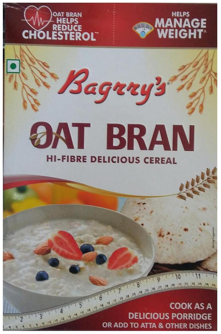 

Bagrrys Oat Bran - Hi Fibre Delicious Cereal 200 g