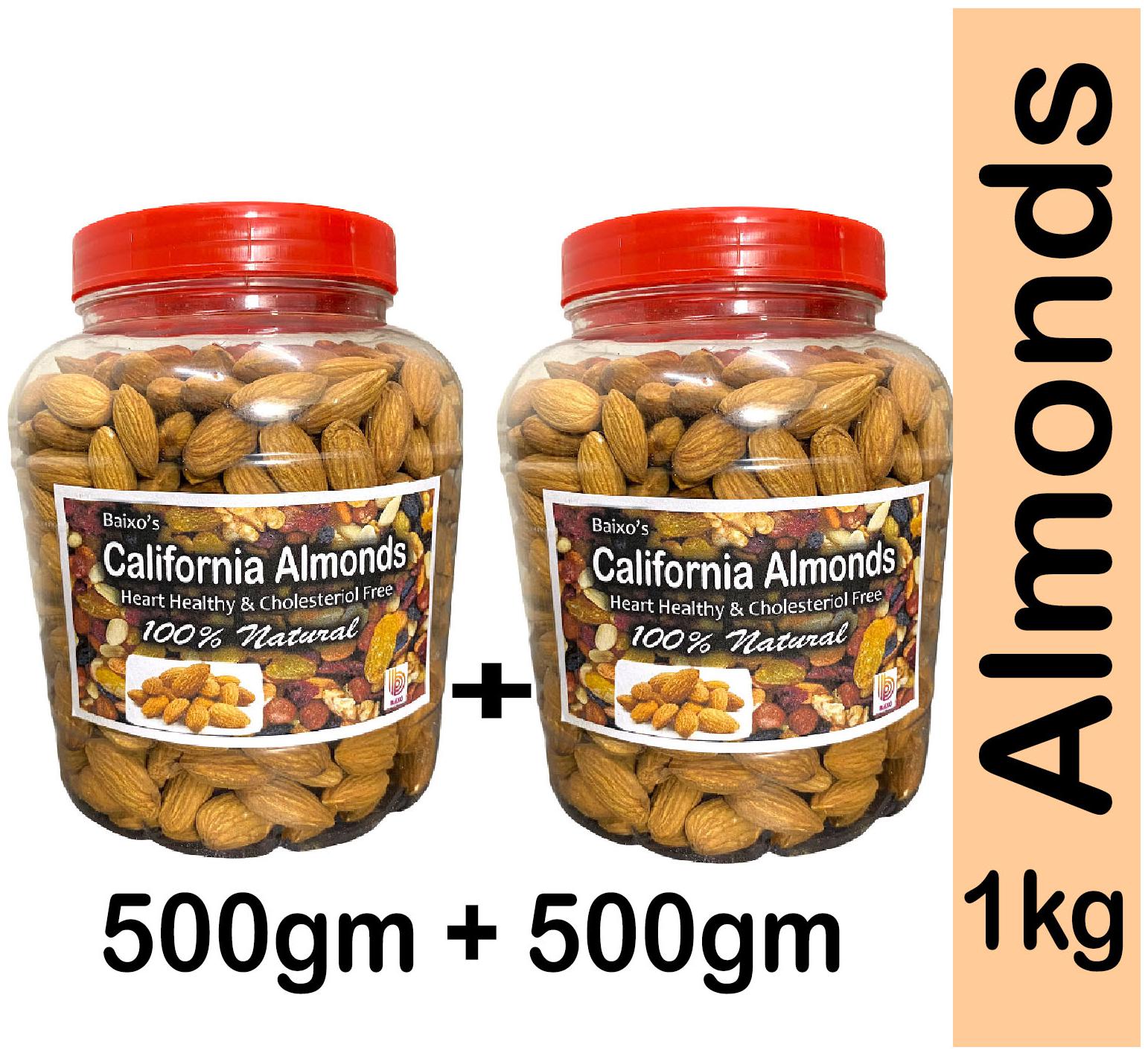 

Baixo Calfornia Almonds 500g (Pack Of 2)
