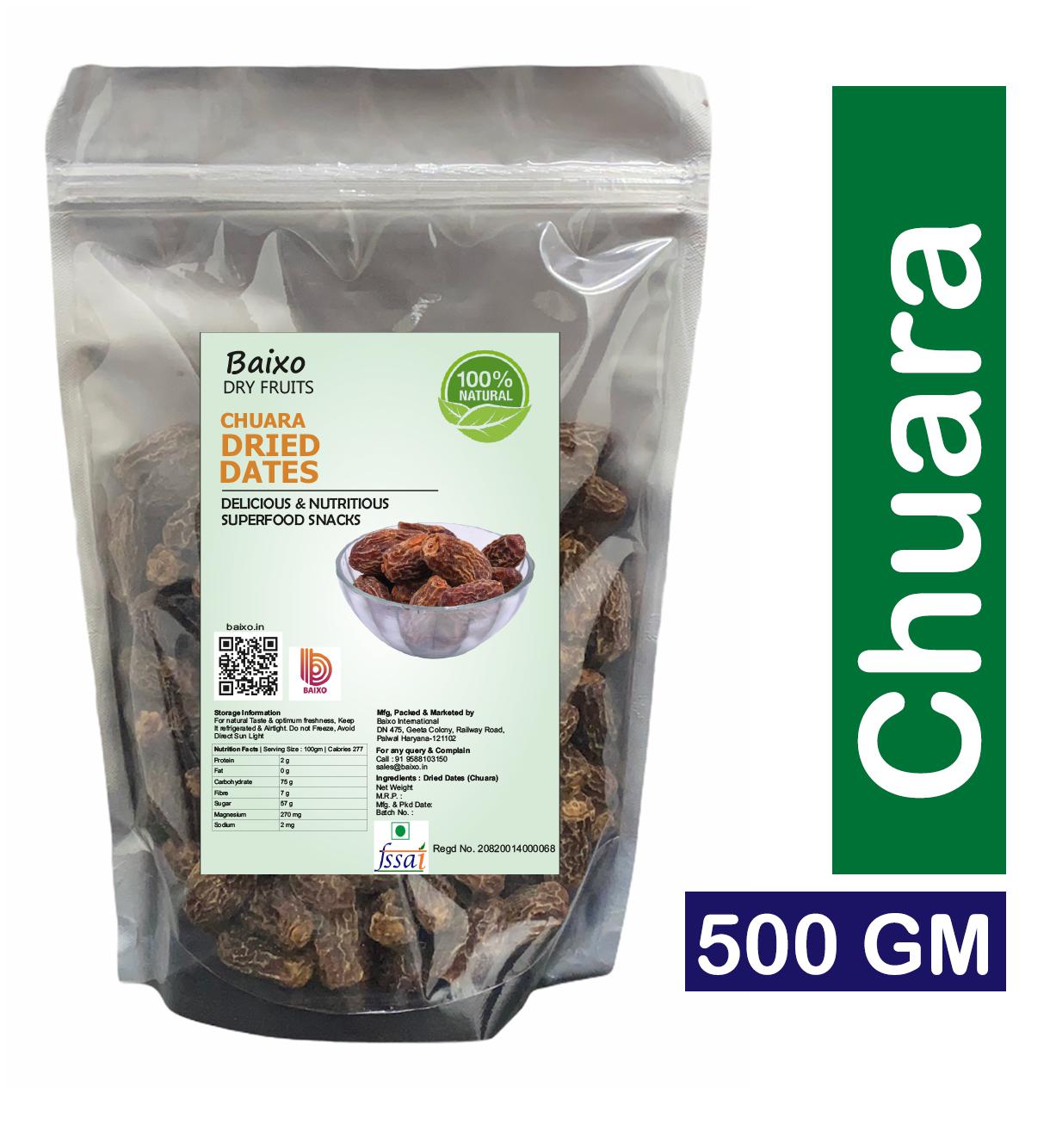

Baixo Dry Dates Iranian Kala Chuara 500g (Pack Of 1)