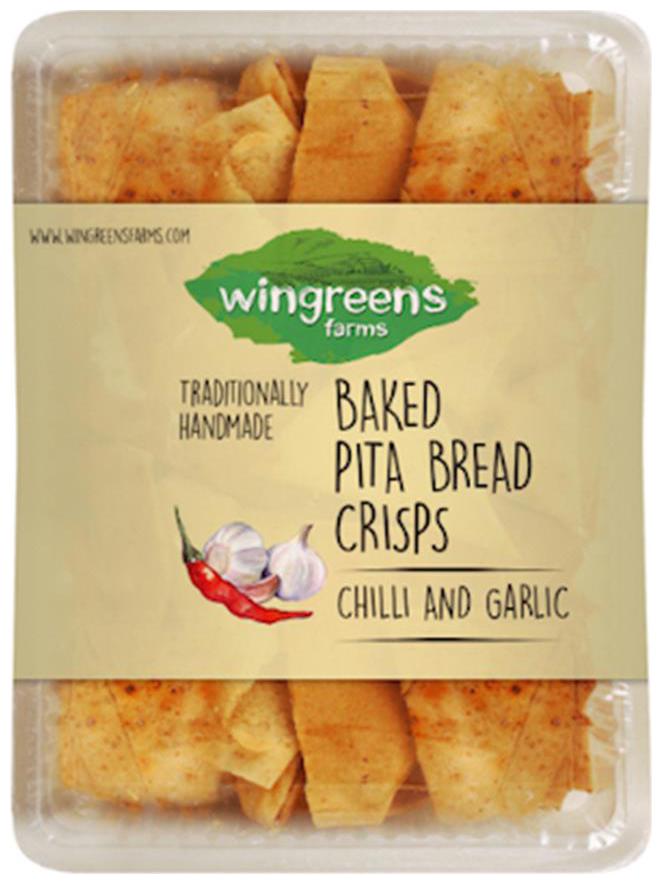 

Wingreens Baked Pita Chilli Garlic Bread Crisps 150g