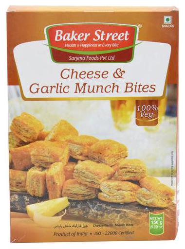 

Baker Street Munch Bites - Cheese Garlic 150 g Pouch