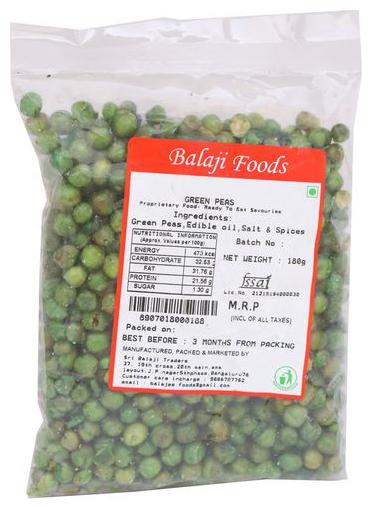 

Balaji foods Namkeen - Green Peas 180 g