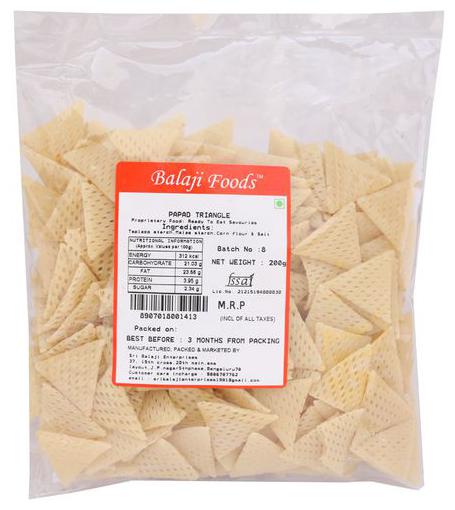 

Balaji foods Papad - Triangle 200 g