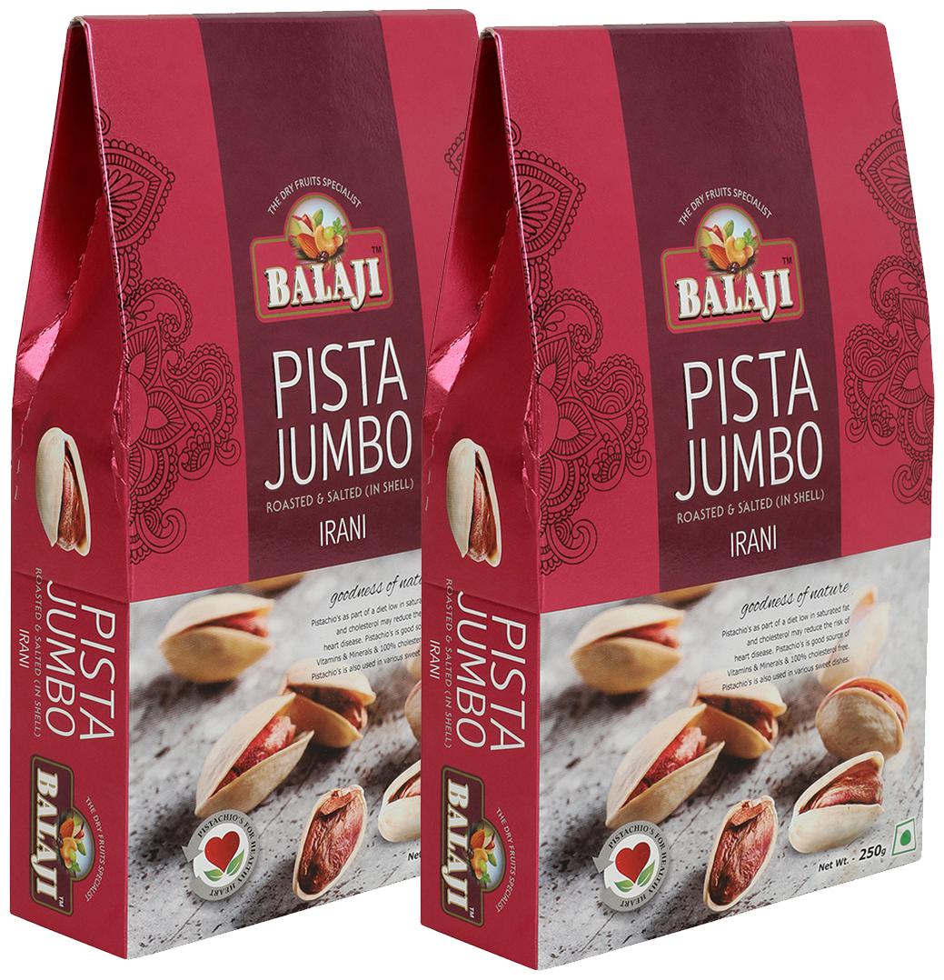 

Balaji Irani Pistachios Super Jumbo 500G (Pack Of 2 250g Each)