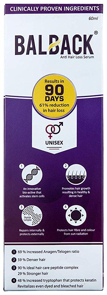 

Balback Hair Growth and Revitalizing Serum (60ml)