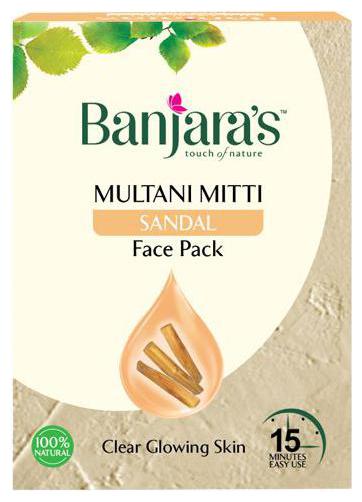 

Banjaras Multani Mitti Sandal Face Pack Powder 20 g