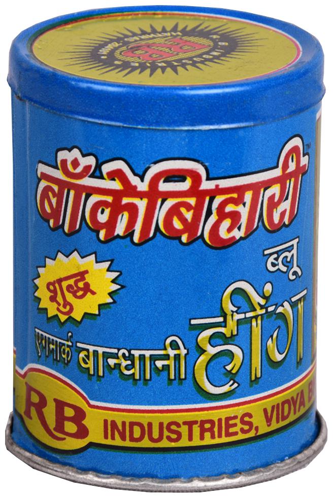 

Bankey Bihari Blue Bandhani Hing Powder (Compounded Asafoetida Heeng) - 200g Hing (10 x 20g)