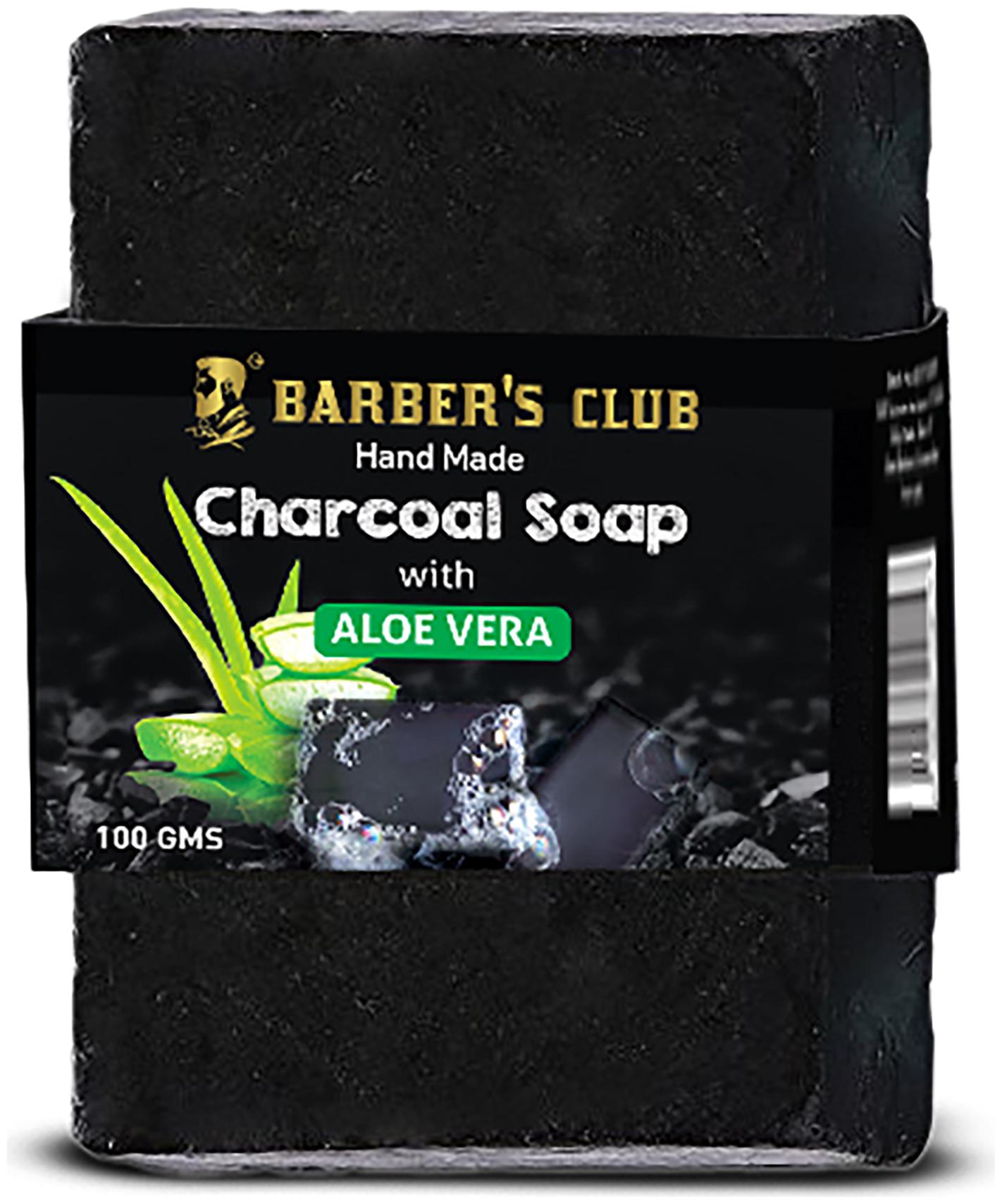 

Barber s Club Hand Made Organic Charcoal Soap 100 g (With Aloevera)
