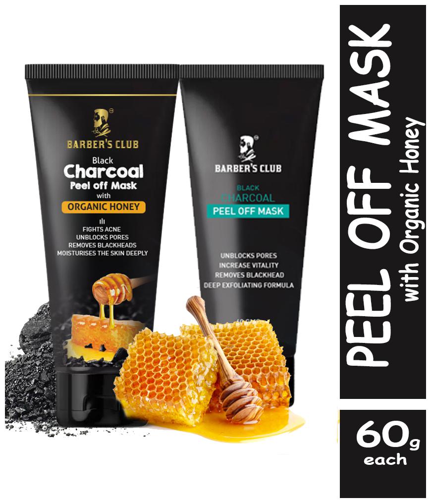 

Barber S Club Charcoal Peel Off Mask 60g Charcoal Honey Peel Off Mask Skin Detox Skin Brightening Antibacterial 60g (Pack of 2)