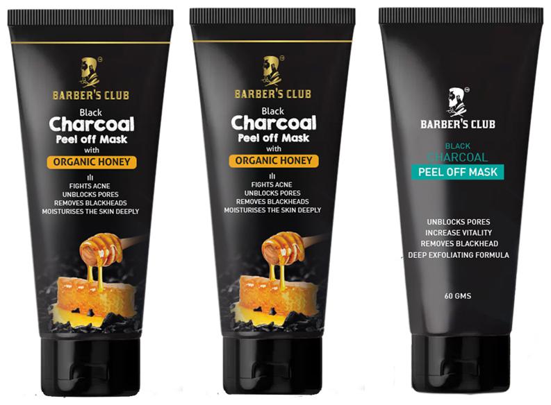 

Barber S Club Charcoal Peel Off Mask 60g Charcoal Honey Peel Off Mask Skin Detox Skin Brightening Antibacterial 60g (Pack Of 3)