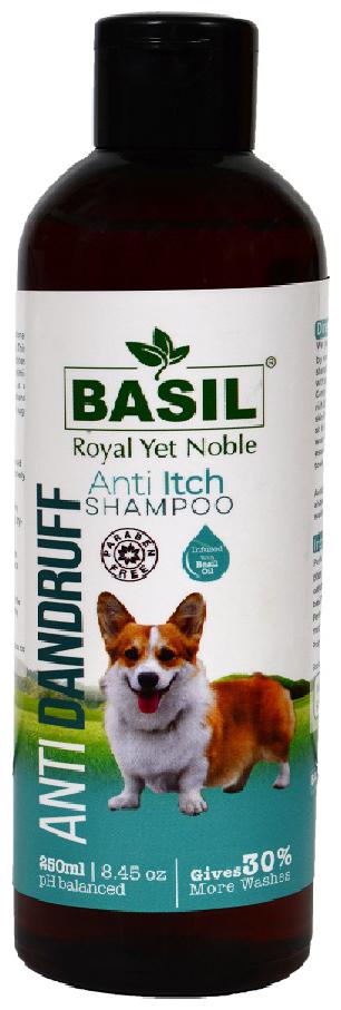 

Basil Anti Dandruff Dog Shampoo 250 ml (Small)