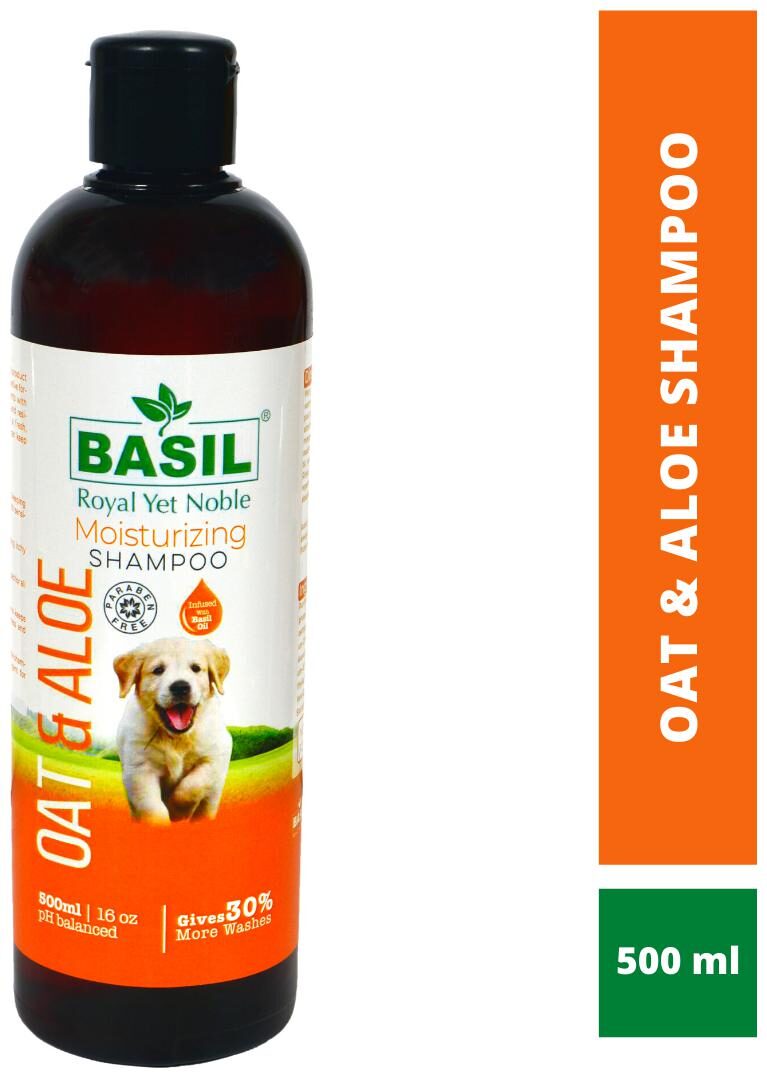 

Basil Oat Aloe Moisturizing Pet Shampoo (500 ml)