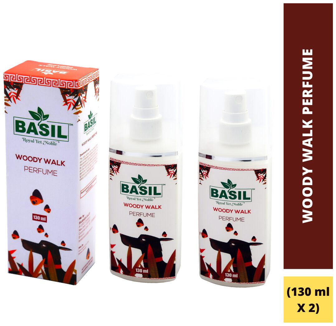 

Basil Woody Walk Pet Perfume 130 ml (Pack of 2 )