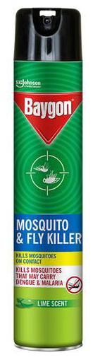 

Baygon Mosquito Fly Killer Spray - Lime Fragrance 625 ml