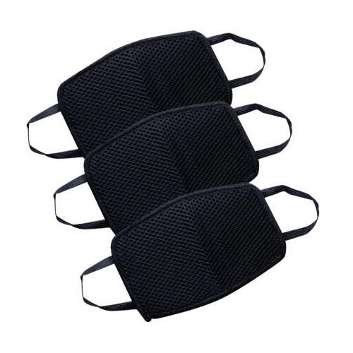 

Bazaar Gali Reusable Pure Cotton Anti Dust Face Mask (Black) Pack of 3