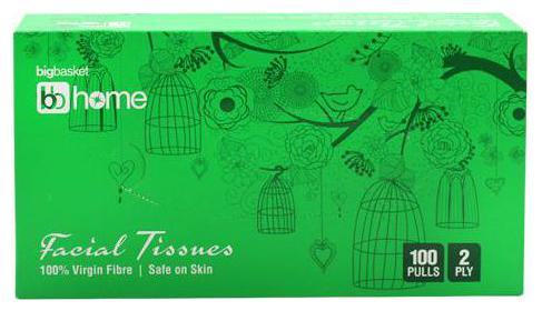 

BB Home Facial Tissues - 2 Ply 100 Pulls