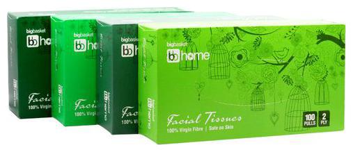 

BB Home Facial Tissues - 2 Ply 100 Pulls