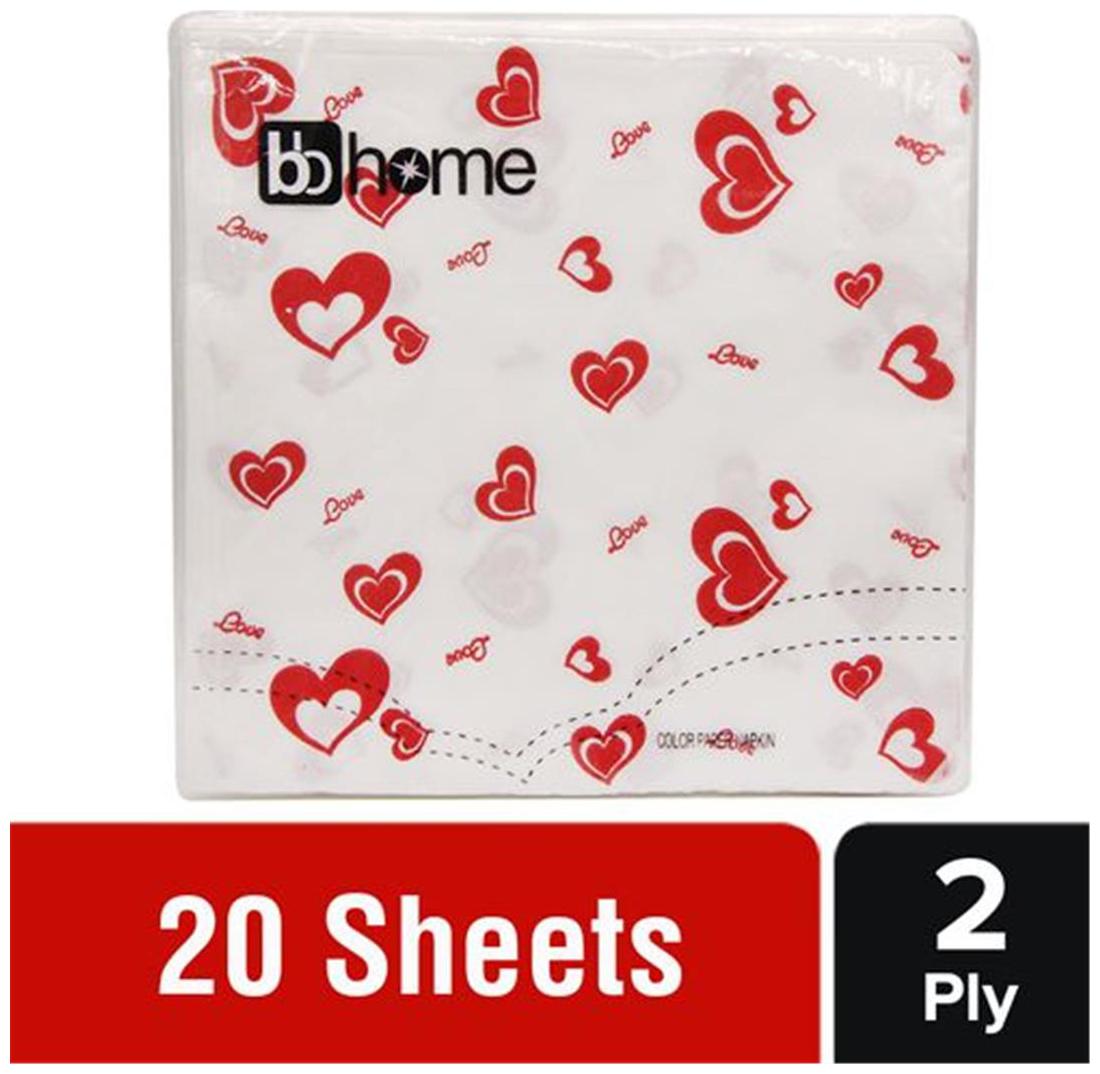 

BB Home Printed Party Napkins - Love