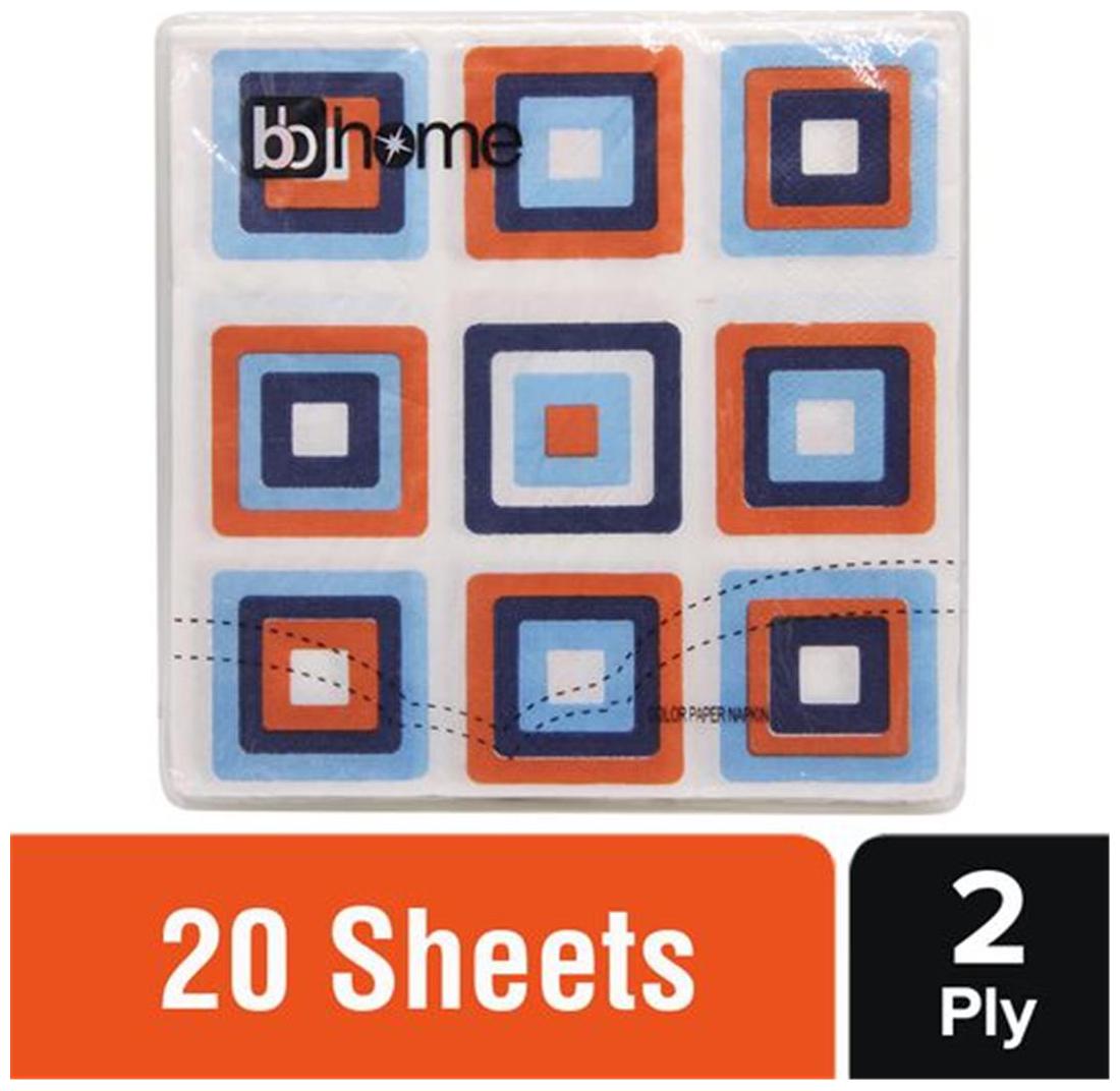 

BB Home Printed Party Napkins - Square
