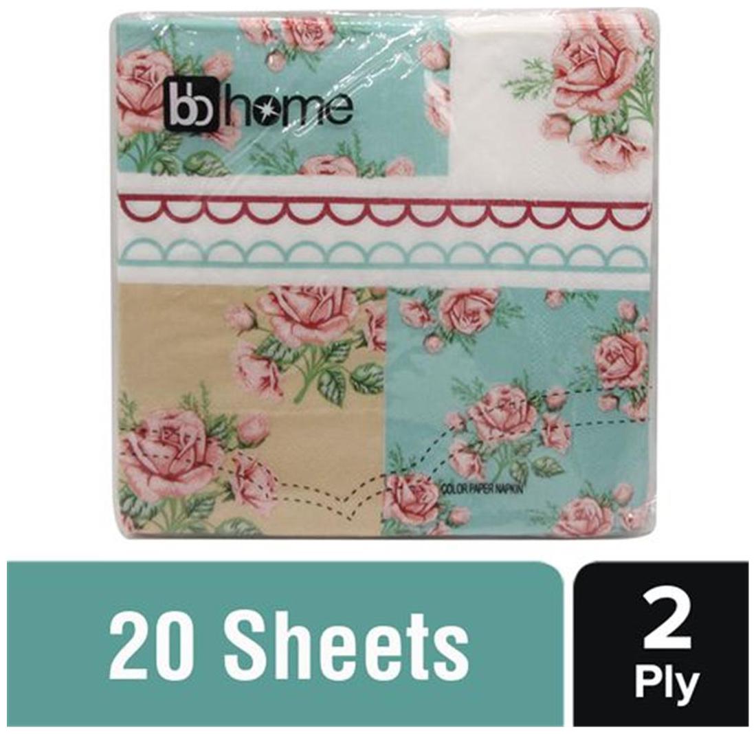 

BB Home Printed Party Napkins - Floral Multicolor