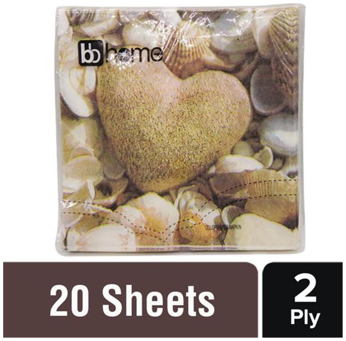 

BB Home Printed Party Napkins - Heart
