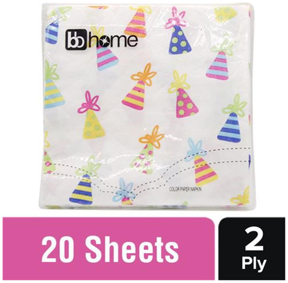 

BB Home Printed Party Napkins - Birthday Cap