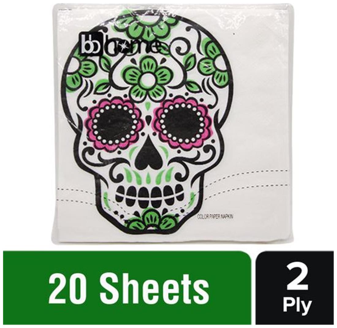 

BB Home Printed Party Napkins - Skull