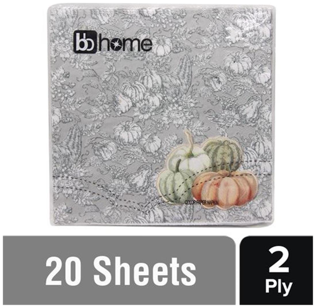 

BB Home Printed Party Napkins - Pumpkin