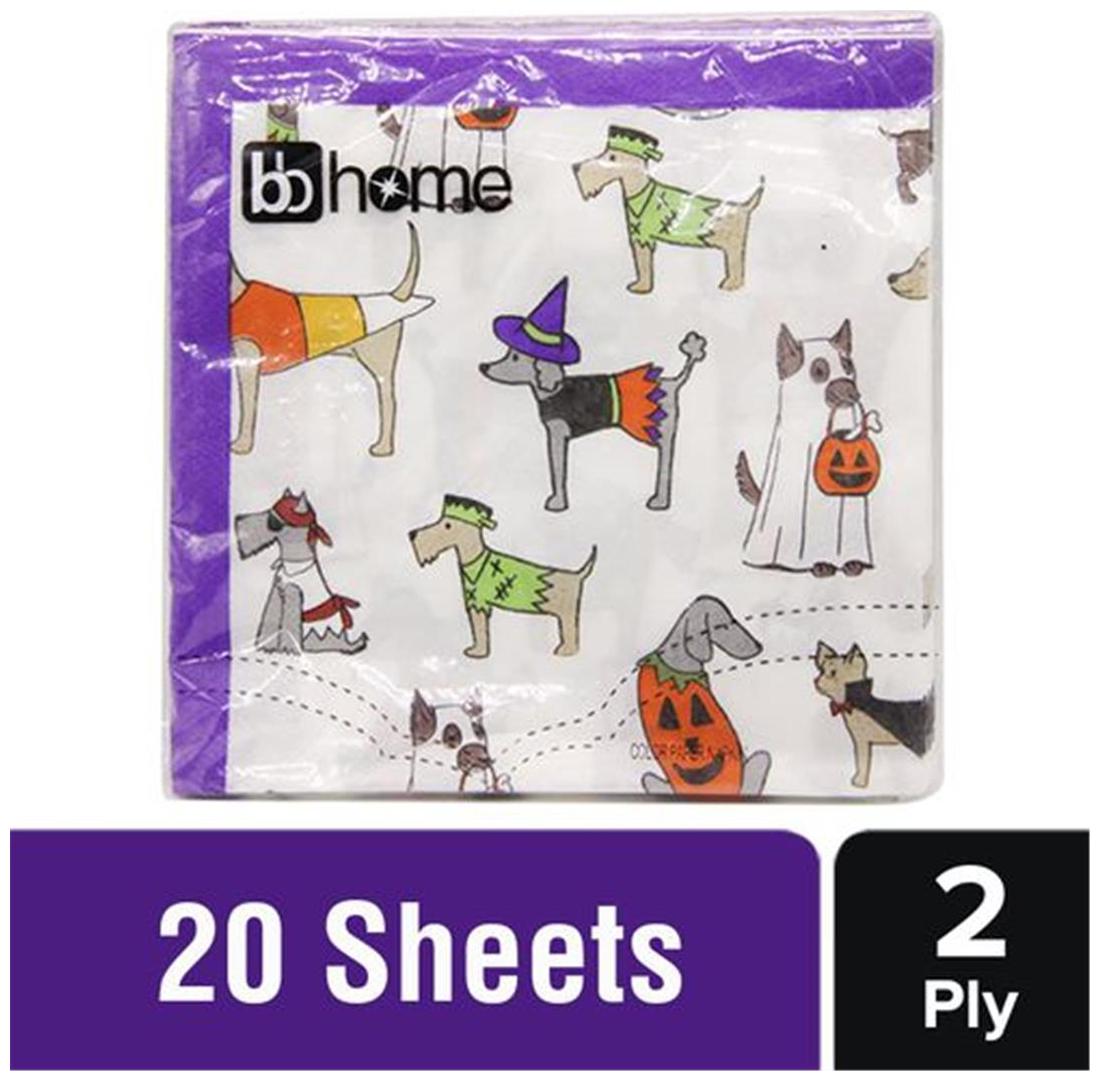 

BB Home Printed Party Napkins - Halloween Pup