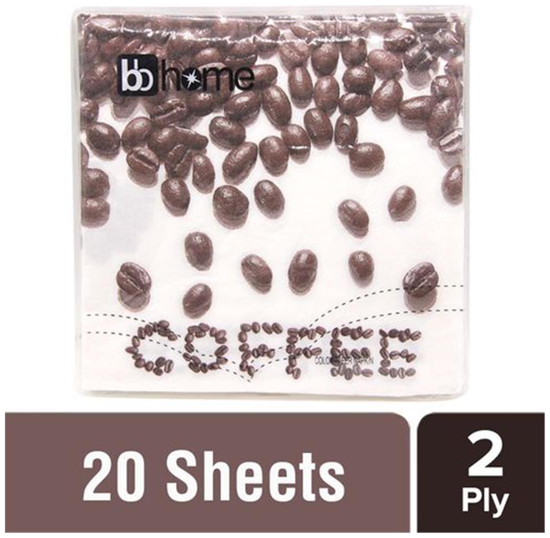 

BB Home Printed Party Napkins - Coffee Bean