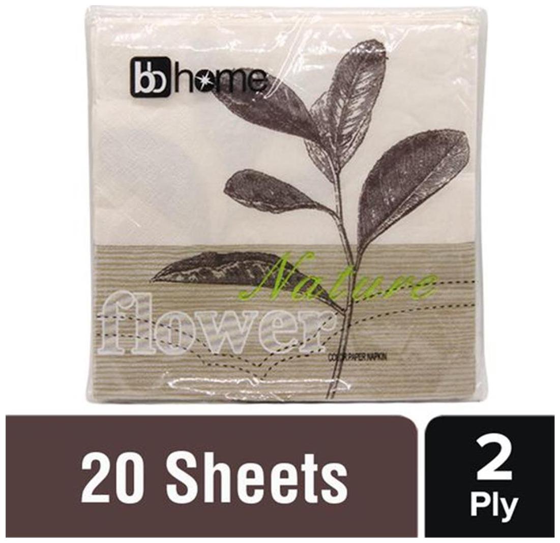 

BB Home Printed Party Napkins - Nature Flower Yellow