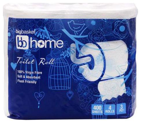 

BB Home Toilet Roll - 3 Ply 400 Pulls