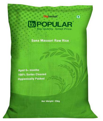 

BB Popular Rice - Raw Sona Masoori 25 kg