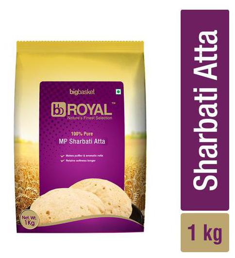 

BB Royal MP Sharbati Wheat Atta - 100 Pure 1 kg