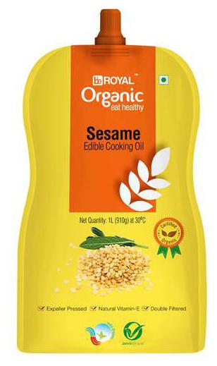 

BB Royal Organic Organic Cold Pressed Sesame Cooking Oil 1 L